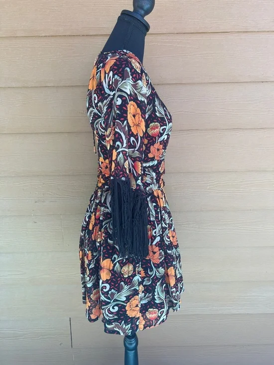 VERB Floral Fringe Mini Dress - Picture 6 of 11